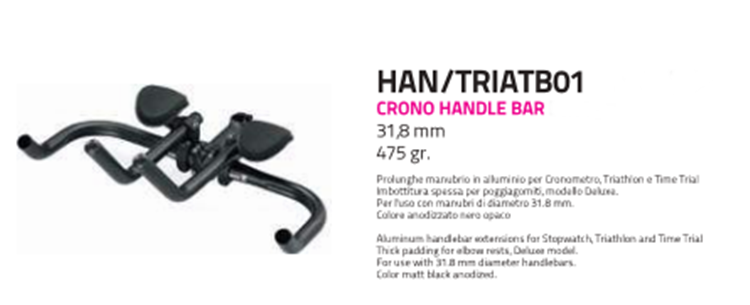 MANILLAR BICICLETA TRIATHLON TRANZX NEGRO